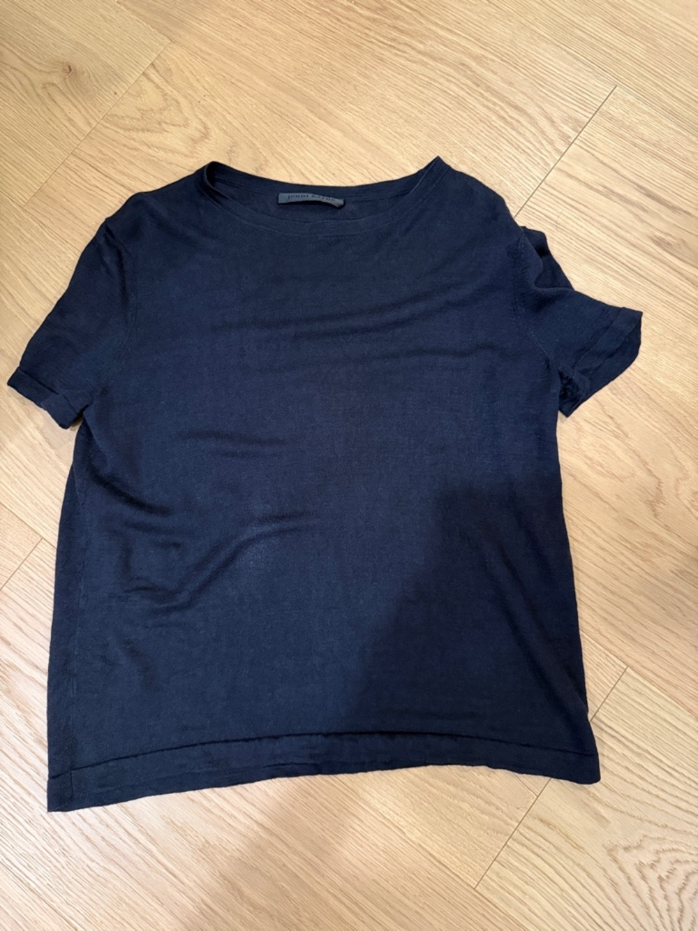 Jenni Kayne Medium Blue Linen T shirt